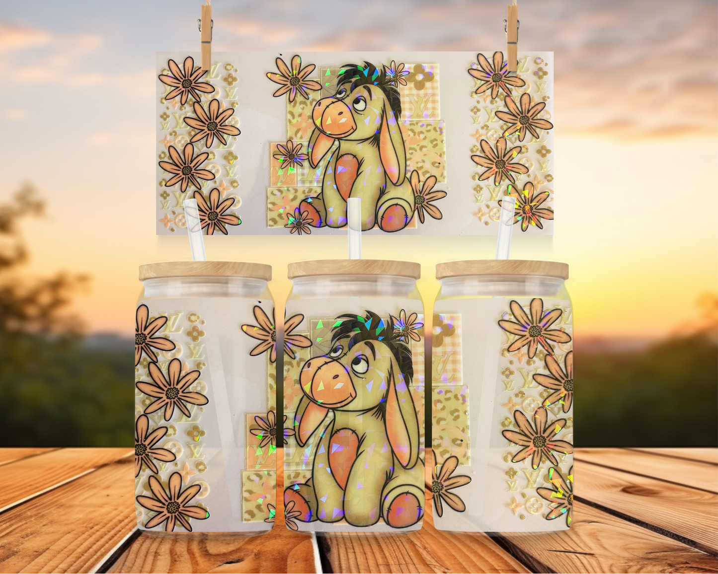 Eeyore LV Floral Holographic