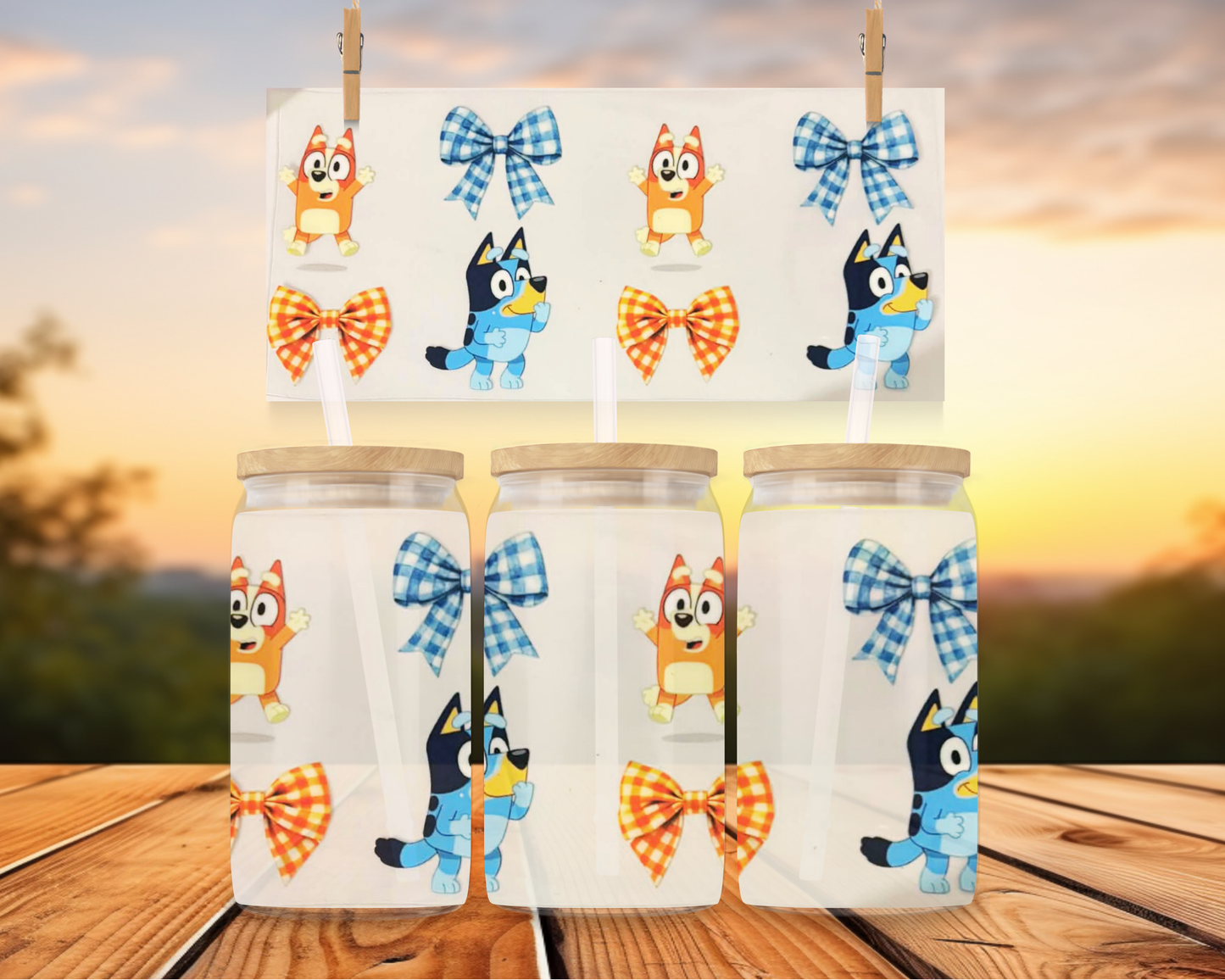 Bluey And Bingo With Bows