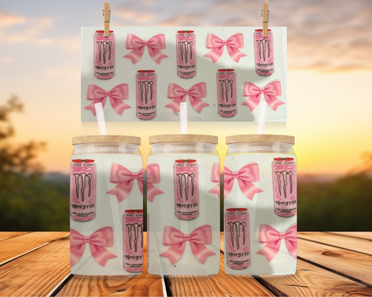 Pink Monster With Bows