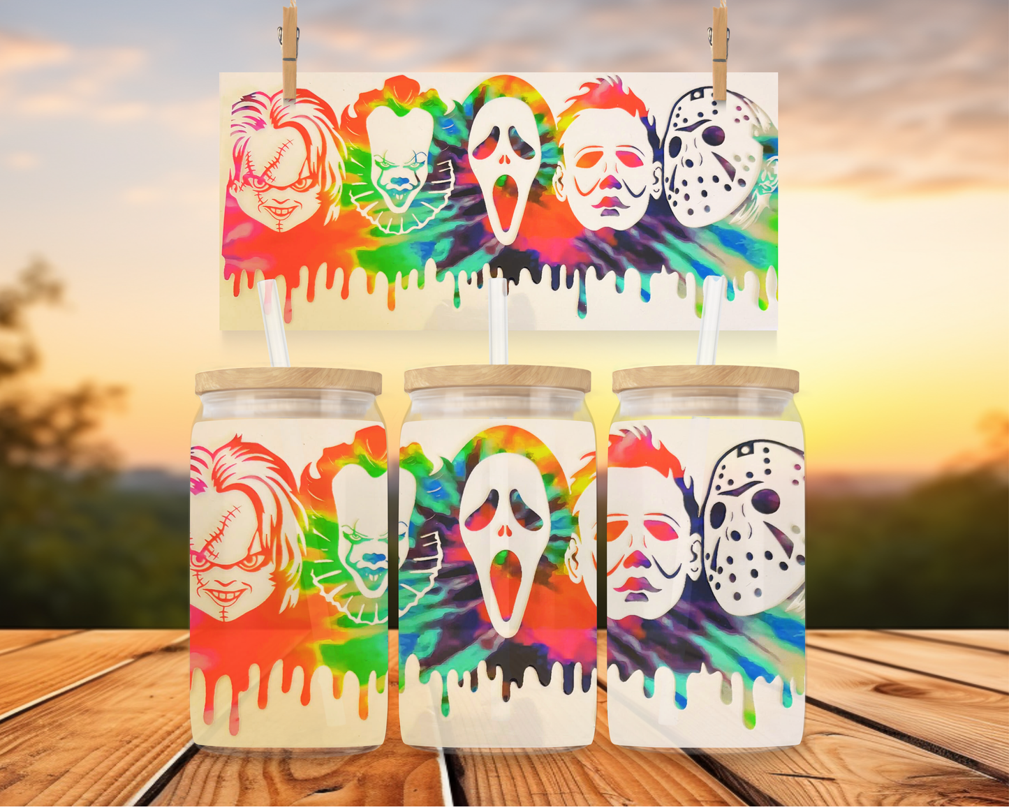 Horror Faces Rainbow