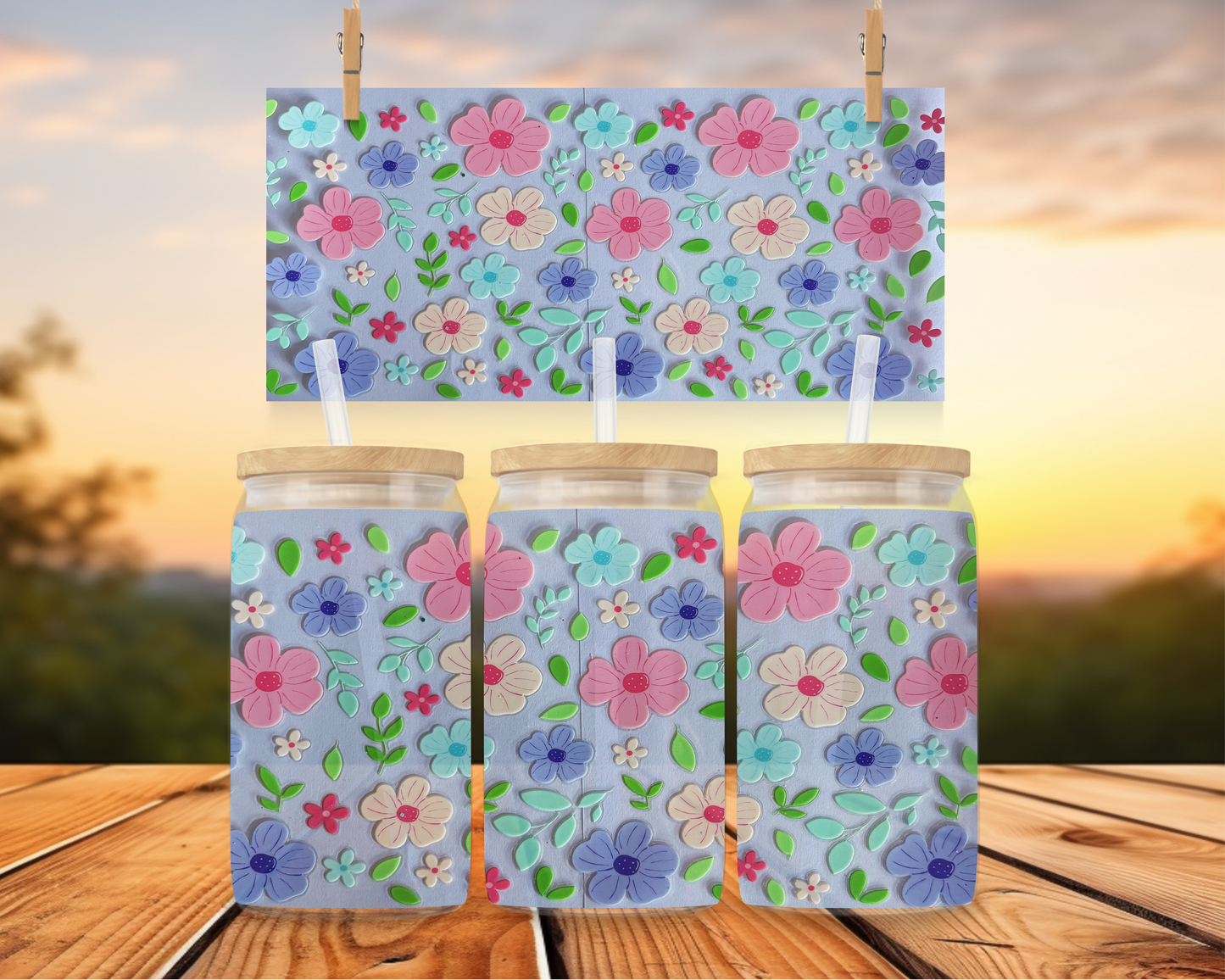 Pastel Floral Garden