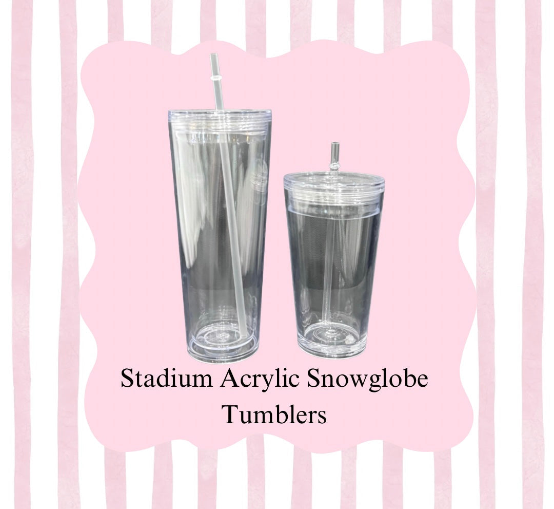 Stadium Acrylic Snowglobe Tumbler