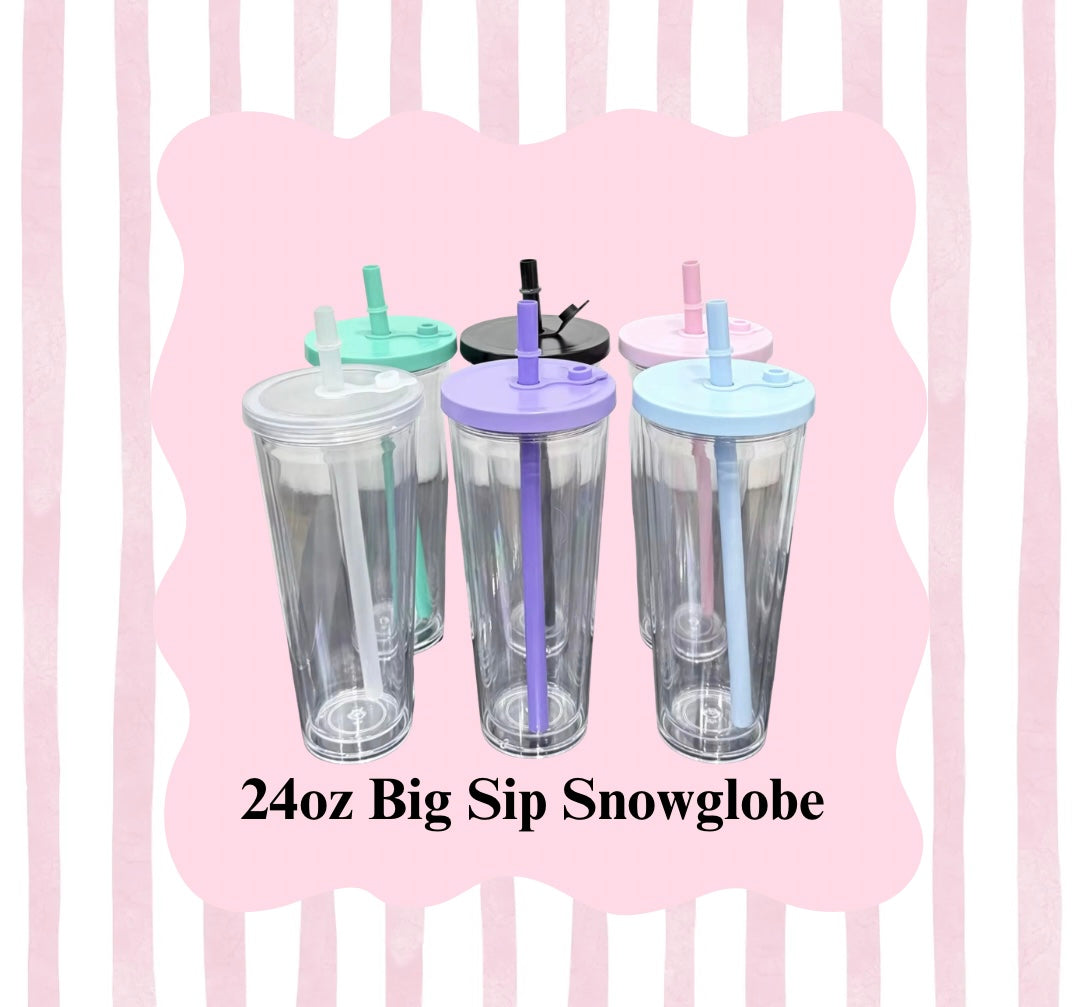 24oz Big Sip Snowglobe