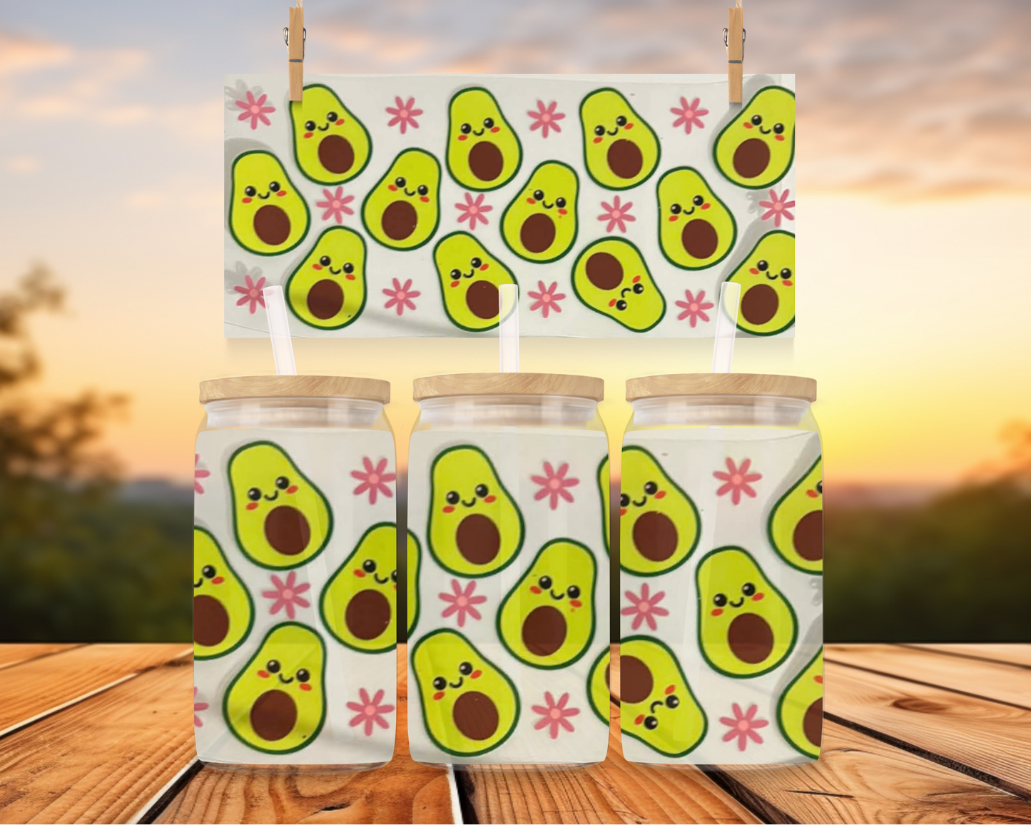 Cartoon Avocados