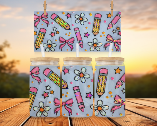 Pencils & Bows Holographic