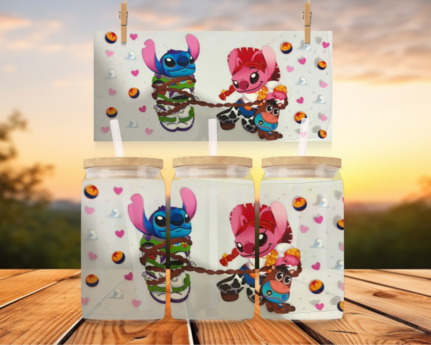 Pink And Blue Stitch Acting Toy Story