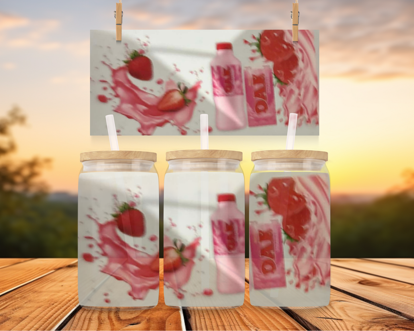 Strawberry Oak With Splash