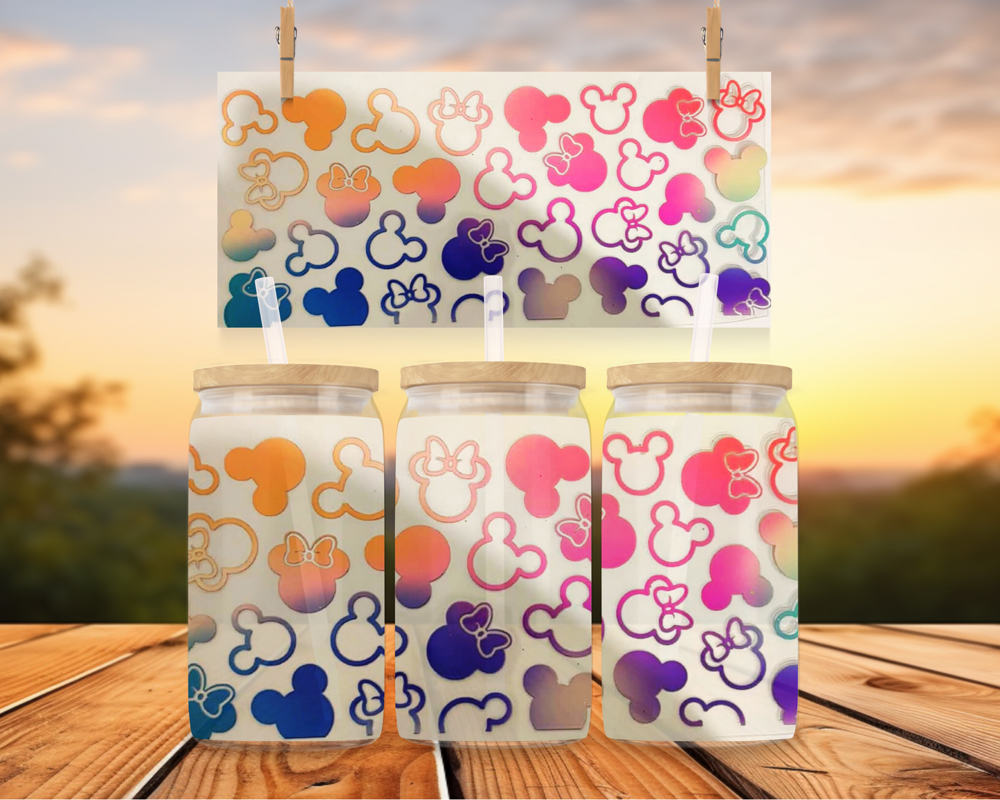 Rainbow Mickey/Minnie Heads