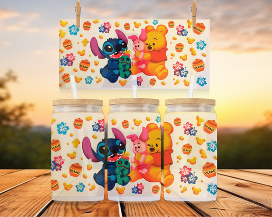 Winnie With Stitch And Piglet