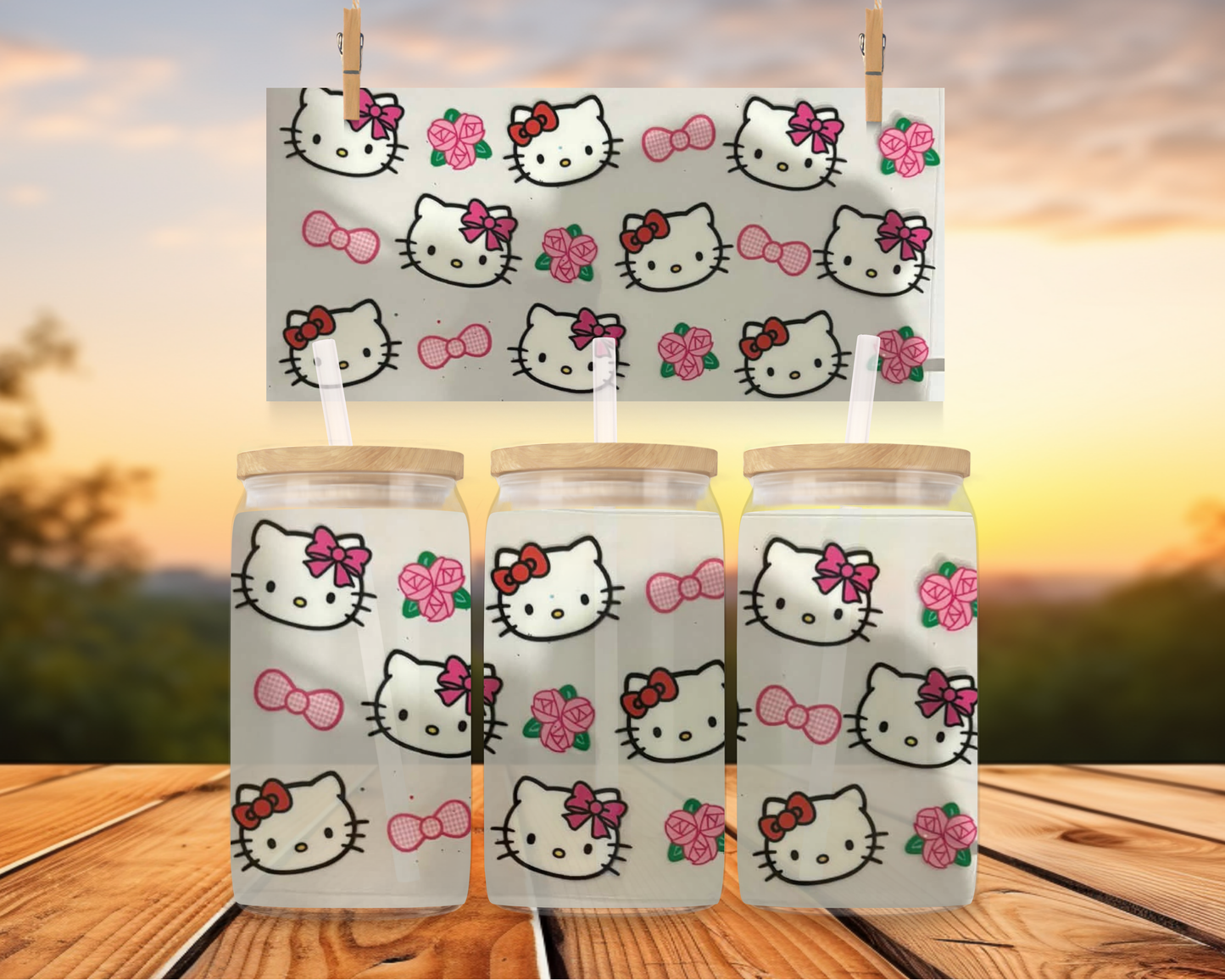 Hello Kitty With Small Bows