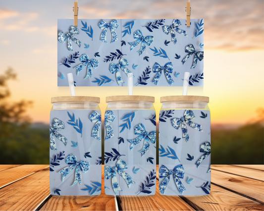 Blue Vintage Bows & Florals