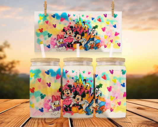 Mickey Mouse Characters Rainbow Theme