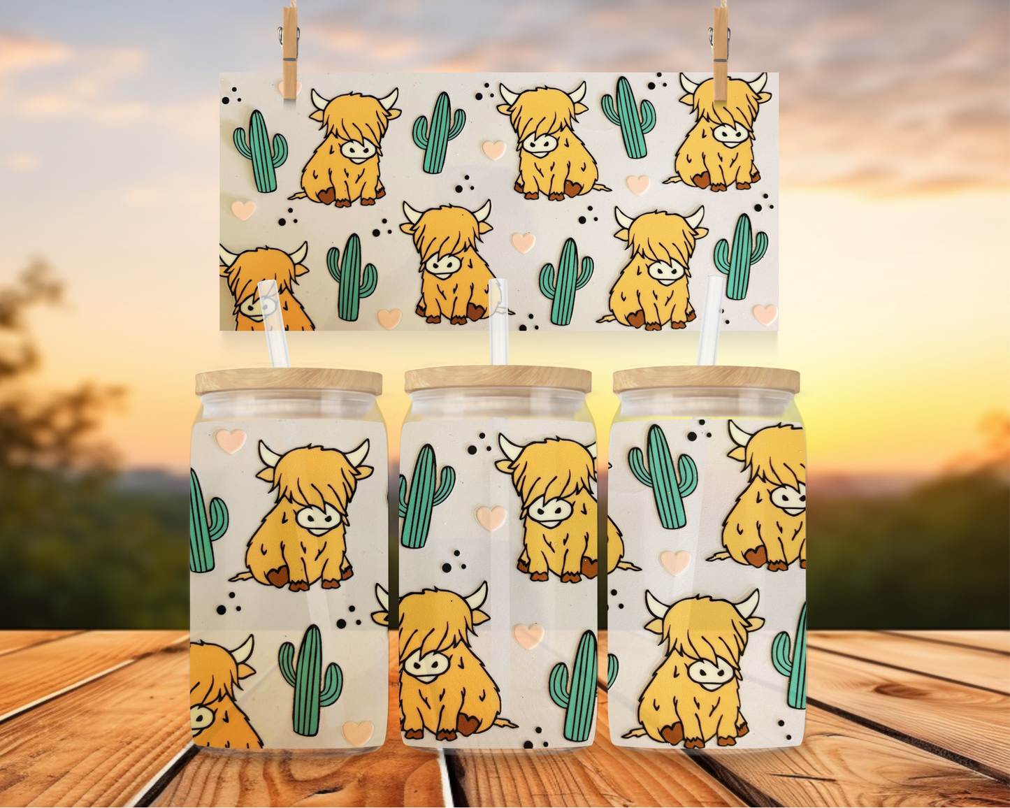 Sunny Desert Cactus Highland