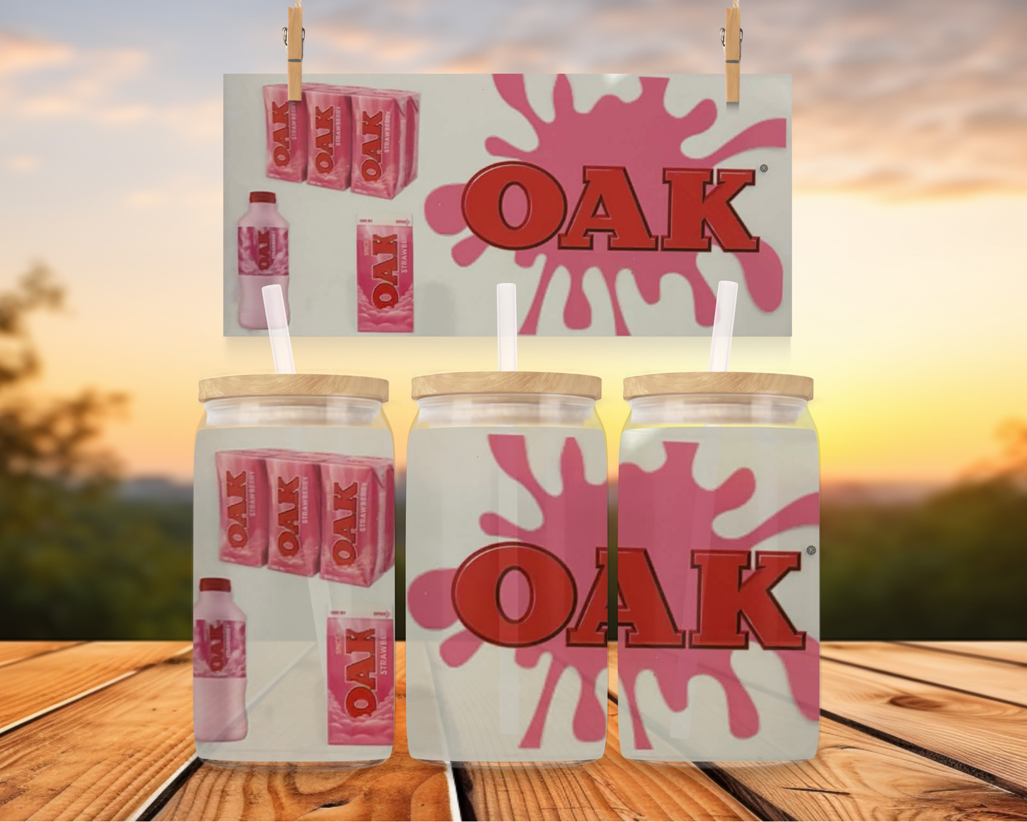 Strawberry Oak Milk