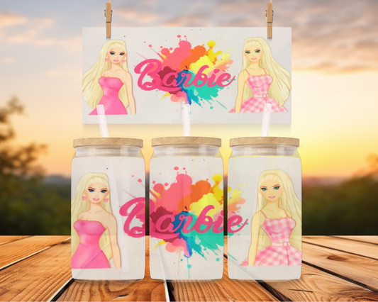 Barbie With Rainbow Splatter