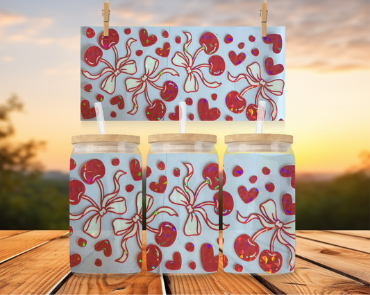 Cherry Bows Holographic