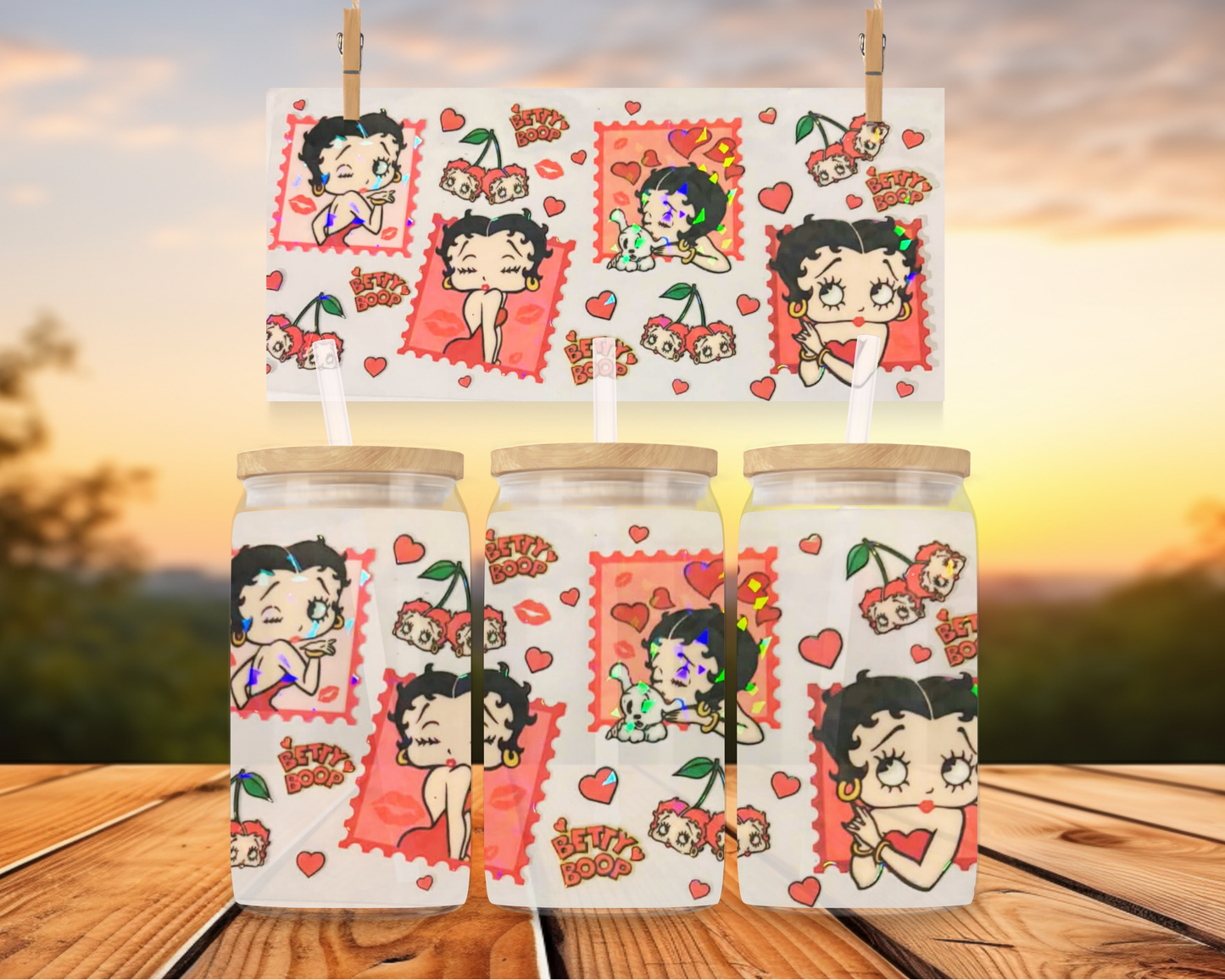 Betty Boop Post Cards (holographic)