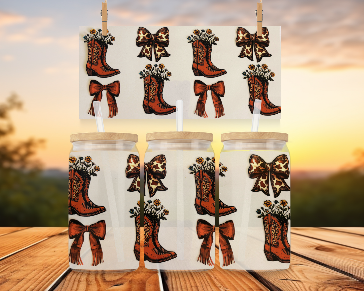 Brown Boots And Bows