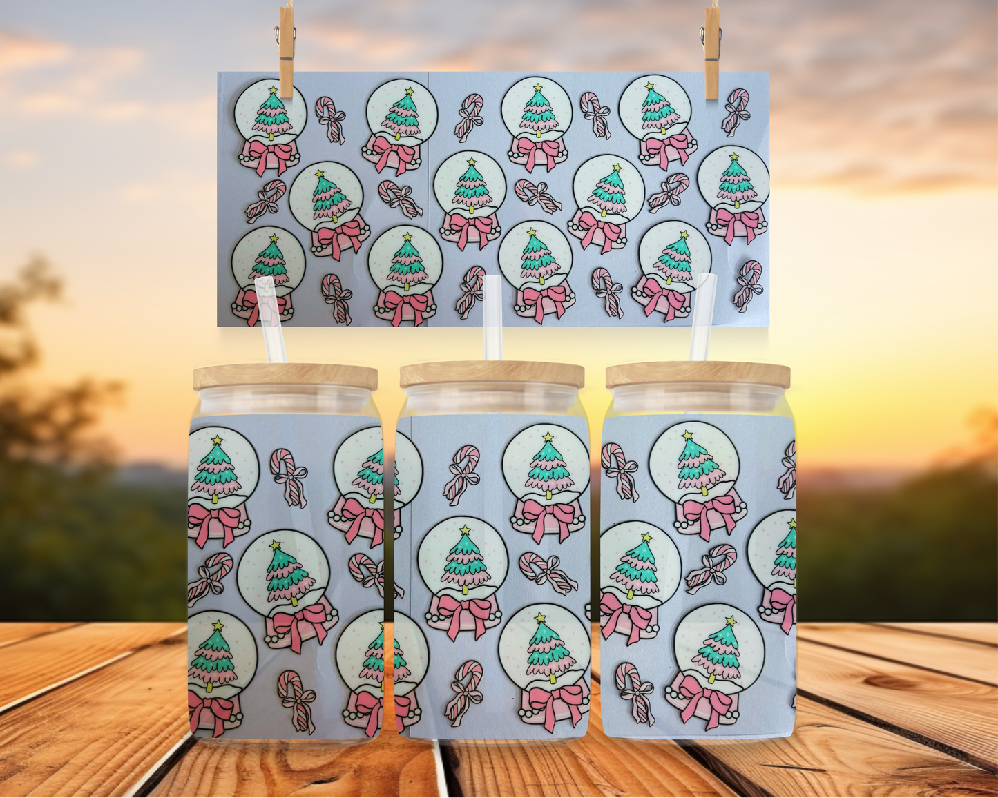 Pastel Snow Globe