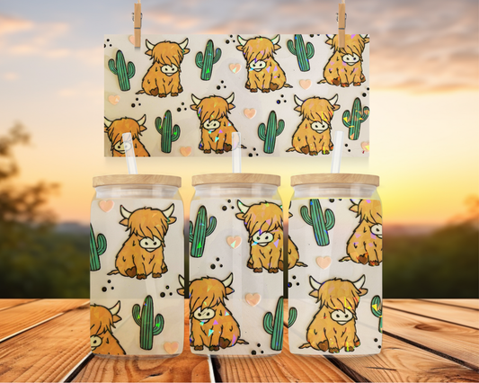 Sunny Desert Cactus Highland Holographic