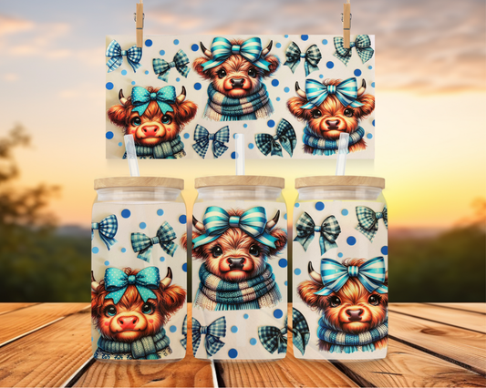 Blue Belle Highland Cow