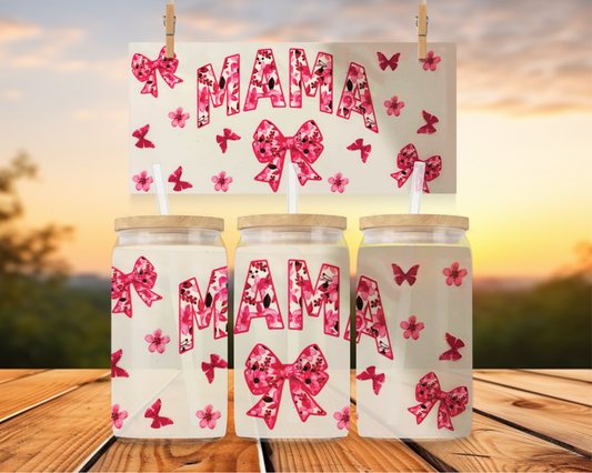 Mama With Bows And Butterflies