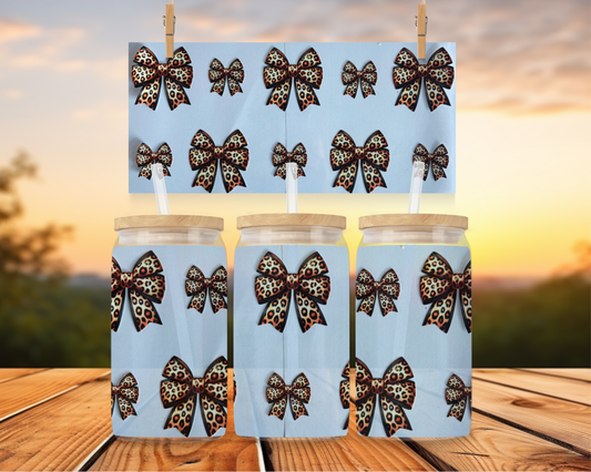 Leopard Print Bows