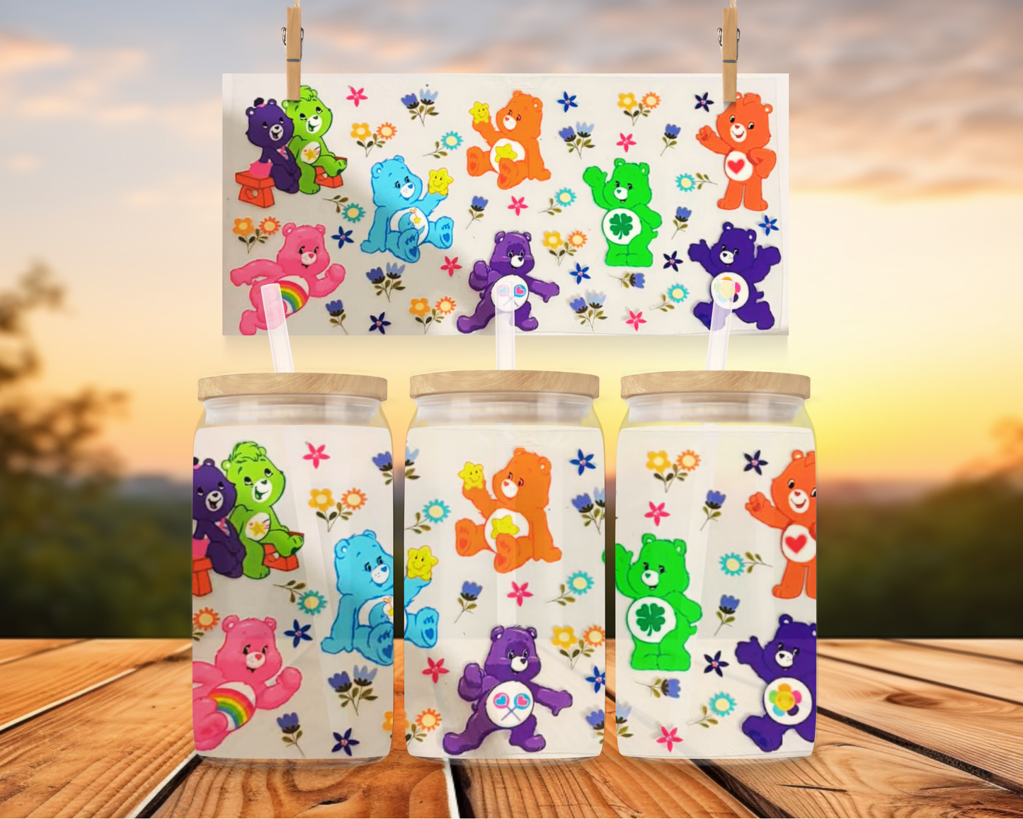 Mixed Colours Of Care Bears