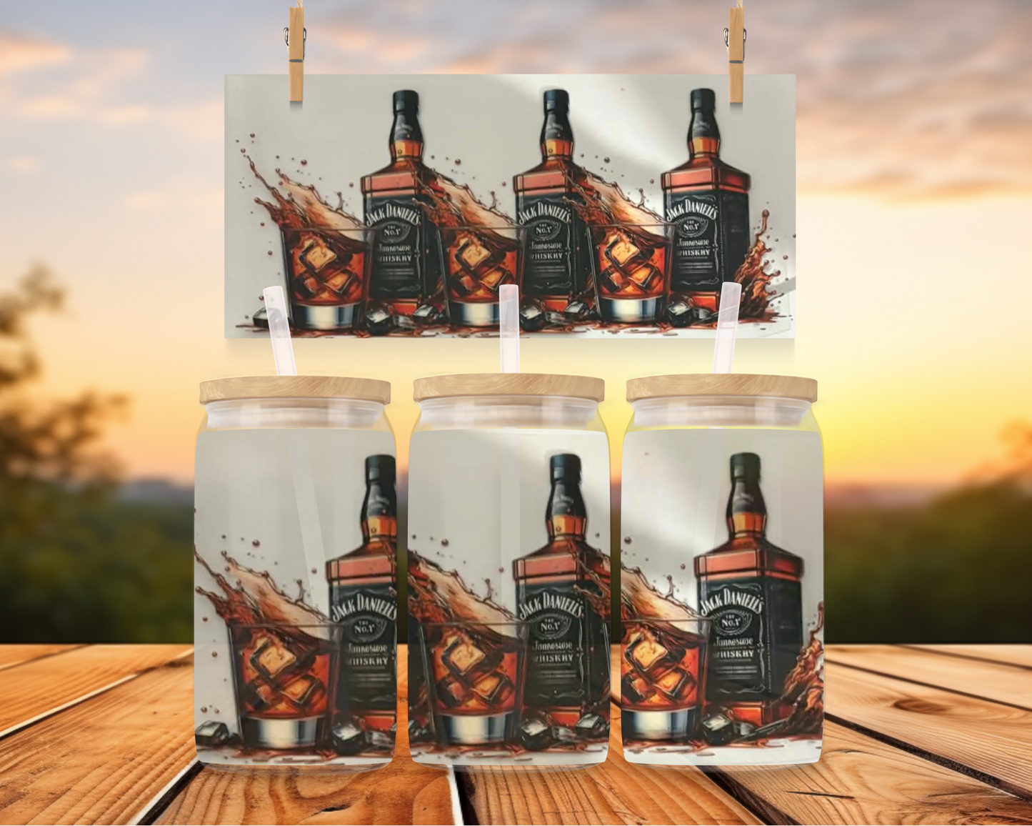 Jack Daniels Bottle And Cup