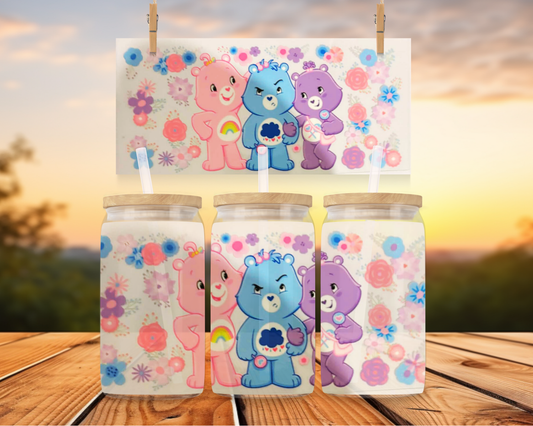 3 Care Bears With Flowers