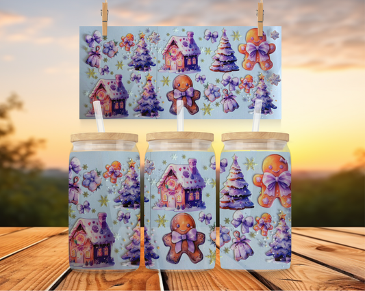 Purple Winter Gingerbread Wonderland