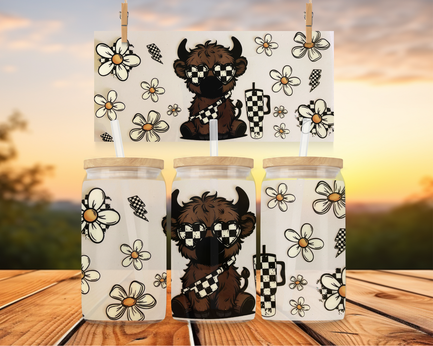 Checkered Daisy Moo