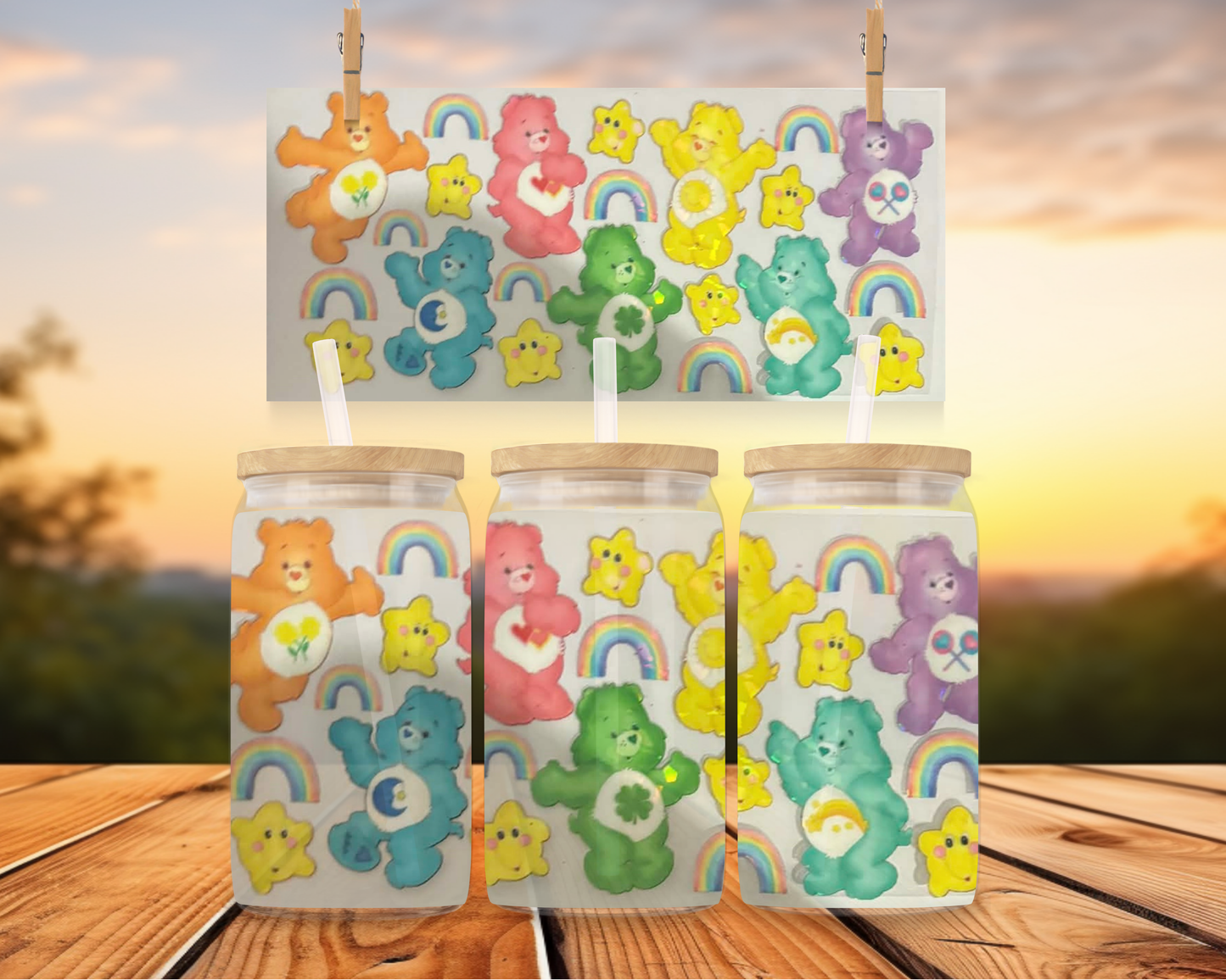 Care Bears With Small Rainbows