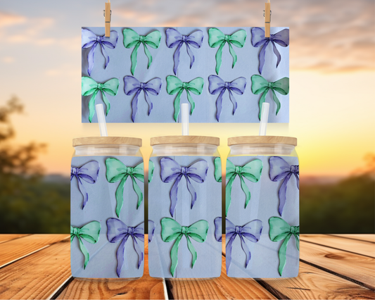 Mint & Violey Bows