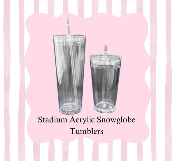 Stadium Acrylic Snowglobe Tumbler
