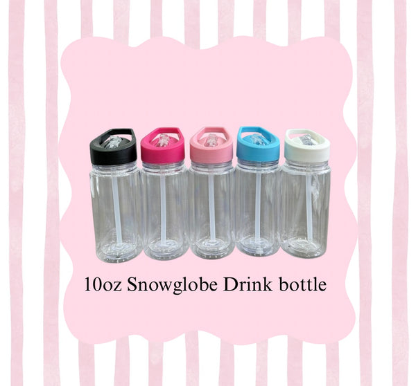 Kids 10oz Snowglobe Drink Bottle